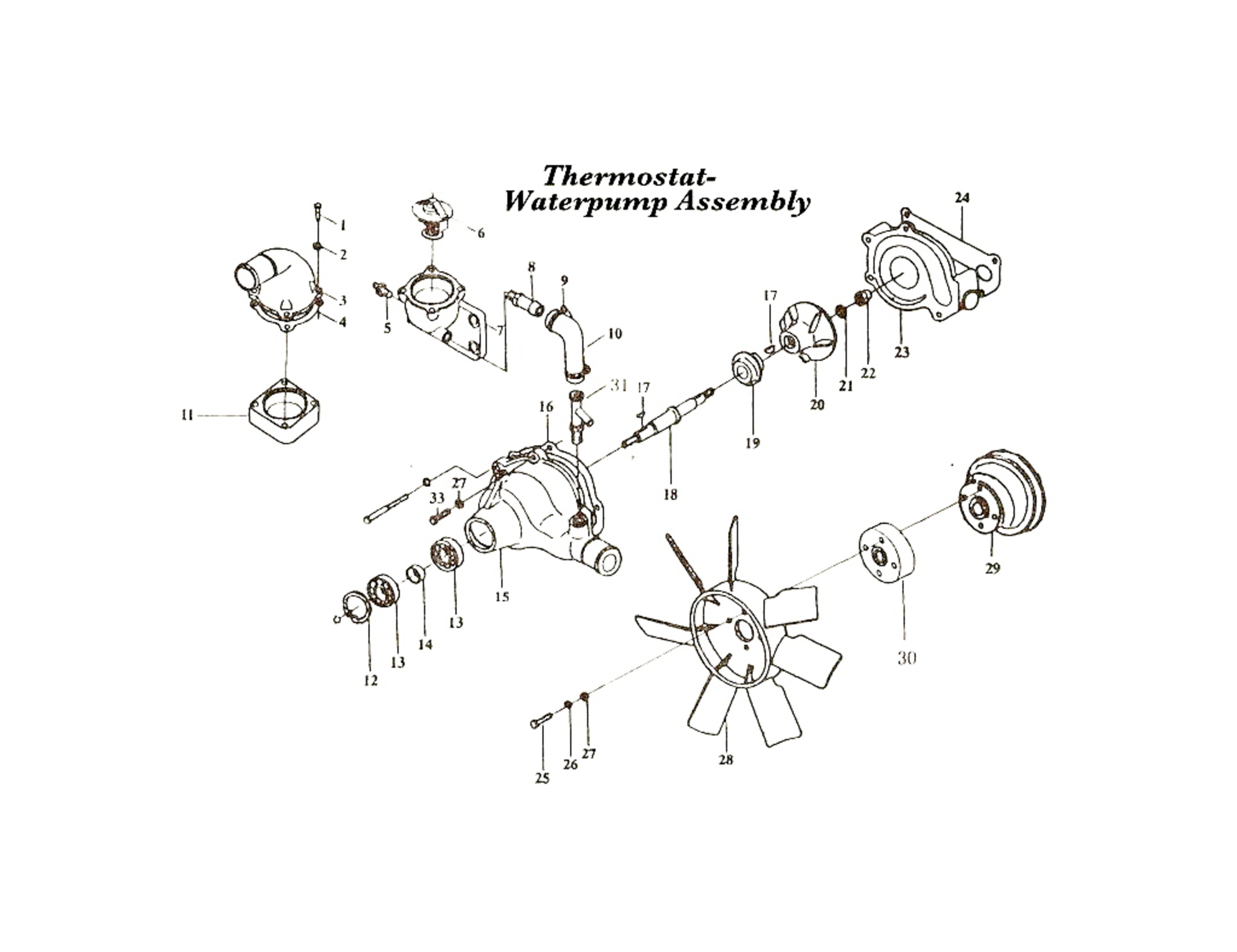 Thermostat Waterpump Assembly